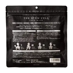 Маска для обличчя Kor Japan The Stem Cell Face Mask Тканинна з екстрактом стовбурових клітин 30 шт (4571365222261) - мініатюра 3