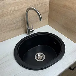 Кухонна мийка Adamant Circum 500x425x180 чорний металік 630223, Чорний - мініатюра 2