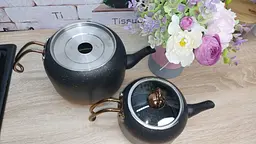 Двоярусний чайник O.M.S. Collection 8250-XL-Bronze (1,8/3,6 л.) - мініатюра 3