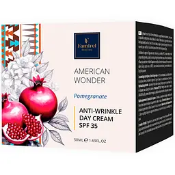 Денний антивіковий крем з гранатом SPF35 Famirel American Wonder 50мл