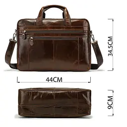 Сумка дорожня чоловіча шкіряна 14770 Vintage коричнева - мініатюра 4