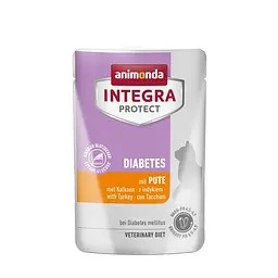 Ветеринарний вологий корм для кішок Integra Protect Diabetes при діабеті з індичкою пауч 85 г (арт.86718IPR)