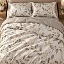 Комплект постільної білизни Love You Olive 1,5-спальний 160×220 см сатин 200TC бежевий (ly31084) - мініатюра 4