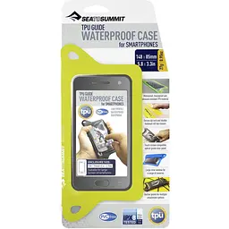 Чохол водонепроникний для смарт Sea To Summit TPU Guide W/P Case for Smartphones Lime (1033-STS ACTPUSMARTPHLI)