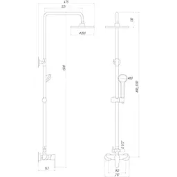 Душова система DOMINO TORINO DS-TO-004 - мініатюра 5