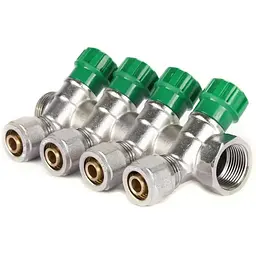 Колектор вентильний з фітингом Koer KR.1123-4 3/4"x4 ways KR2831