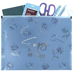 Папка на блискавці zip-lock Axent Flower Symphony-3 А4+ (1497-46-A) - мініатюра 3