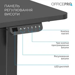 Комп`ютерний стіл OfficePro ODE1470B - мініатюра 5