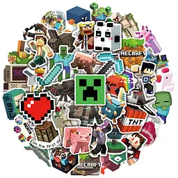 Стікерпак GeekLand Minecraft 50 штук - мініатюра 2