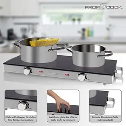 Електроплита склокерамічна PROFI COOK PC-DKP 1211 - мініатюра 2