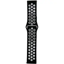 Ремінець Nike Sport 22mm Samsung Watch Gear S3/Xiaomi Amazfit Чорний/Білий S