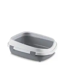 Stefanplast Queen - Туалет для котів з високими бортами 71х55х24.5 см сірий