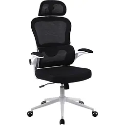 Офісне крісло GT Racer B-5880 White/Black [125609] - мініатюра 2