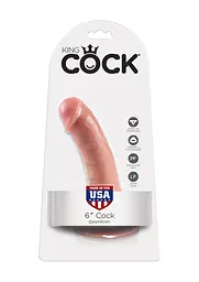 Фалоімітатор King Cock 6 14 см тілесний - мініатюра 5