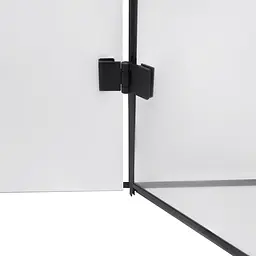 Душова кабіна Qtap Capricorn BLA10128RC6 120x80 см, скло Clear 6 мм, покриття CalcLess без піддона, Чорний, Універсальна, прозорий - мініатюра 6
