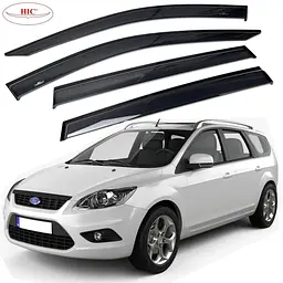 Дефлектори вікон вітровики HIC для Ford Focus II 2004-2010 Універсал Оригінал (Fo62)