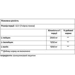 Амінокислота BCAA Rule 1 без смаку 159 г - мініатюра 2