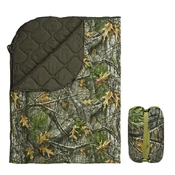 Ковдра туристична з чохлом Autumn Leaf 150×200 см KT7001013 з кнопками для використання як пончо