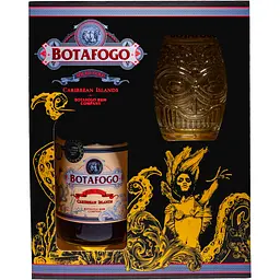 Уцінка. Ром Botafogo Spiced 40%, 0.7 л + склянка в подарунковій упаковці