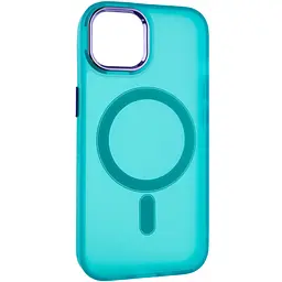 Чохол TPU+PC Lily with MagSafe для Apple iPhone 14 (6.1) Green - мініатюра 2