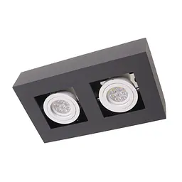 Підсвічування тубус Brille AL-728/2 GU10 BK IP20 MR16 26-851