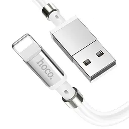 USB Cable Hoco U91 Magic Magnetic Lightning White 1m - мініатюра 2