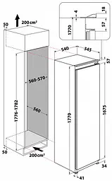 Холодильник Whirlpool WHSD18A013C1 (7168642) - мініатюра 8