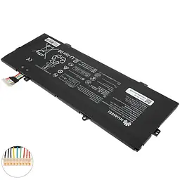 Батарея для ноутбуку Huaweii HB4593R1ECW-22 (MateBook: 14 2020 X Pro) 7.64V 7330mAh Чорний