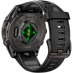 Смарт-годинник Garmin Fenix 8 AMOLED Sapphire 43mm Carbon Gray DLC Titanium with Black/Pebble Gray Silicone Band (010-02903-21) [115064] - мініатюра 6