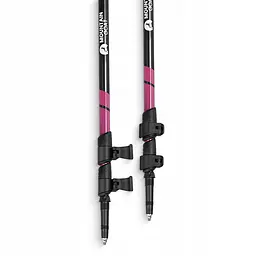 Трекінгові палиці Mountain Goat Peak+ 65-135 см Black/Pink (P-5905973404648) - мініатюра 5