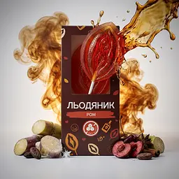 Льодяник SHE у формі вагіни зі смаком рому без цукру - мініатюра 2