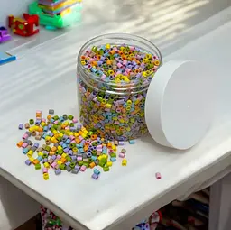 Термомозаїка IKEA MINI, 2600 намистин пастельні кольори, компактний набір без форм - мініатюра 3