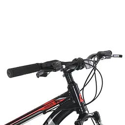 Велосипед MTB2602-2, 26 дюймів, алюмінієва рама 13 Shimano 21SP чорно-червоний - мініатюра 7