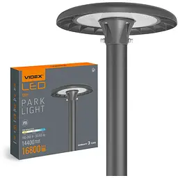 LED світильник Videx SLP01 IP65 120W 16800Lm 3000/5000/6500K 220V парковий (VL-SLP01-120B) - мініатюра 4