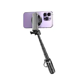 Мульті-Монопод XO SS22 4 in 1 Magnetic Multi-function Mini BT Selfie Stick/Photo Booster Чорний - мініатюра 3