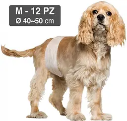 Підгузник-пов'язка для кобелів Croci Dog Nappy М обхват 40-50 см ЦІНА ЗА 1 ШТ C6028878 - мініатюра 2