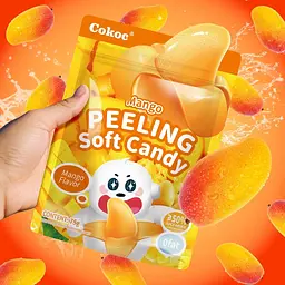 Желейні цукерки Cokoc Peelable Gummies Peeling Soft Candy Mango Flavor 60г - мініатюра 2