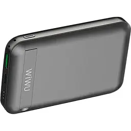 Зовнішній акумулятор WiWU Snap Cube Magnetic Wireless Charger 10000mAh Black [104330] - мініатюра 3