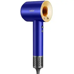 Професійний фен VGR V-445 1600 Вт, безщітковий мотор 110 000 об./хв Синій