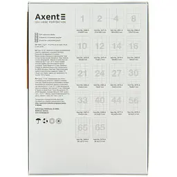 Етикетка самоклеюча Axent 210x297 (1 на листі) с/кл (100 листів) (2460-A) - мініатюра 2