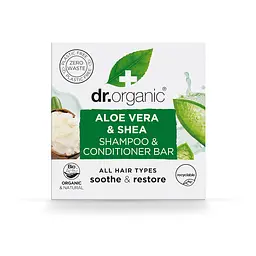 Твердий шампунь і бальзам-кондиціонер з алое вера та олією ши Dr.Organic 75 г