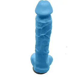 Крафтове мило-член із присоскою Чистий Кайф Blue Size XL - мініатюра 3