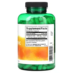 Пантотенова кислота Swanson Pantothenic Acid 500 мг 250 капсул - мініатюра 2