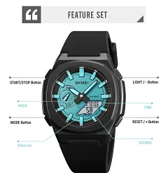 Чоловічий наручний годинник Skmei 2091 цифровий електронний спортивний Black Grey Black, 2091BKGYBK (19153) - мініатюра 5