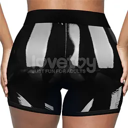 Труси для страпону Lovetoy Chic Strap-On Shorts, 40-43 (чорний) - мініатюра 5