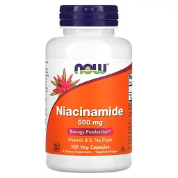 Ніацинамід, Niacinamide 500 мг - 100 вег. капсул