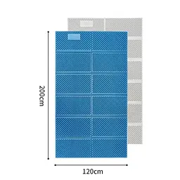 Килимок подвійний складаний IXPE Naturehike CNK2450WS044 алюмінієва плівка (200x120х1.8 см) Синій - мініатюра 2