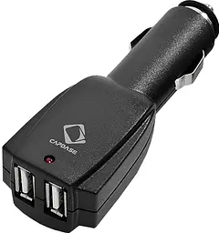 Автомобільний зарядний пристрій Capdase Dual USB&Cable microUSB Black