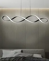 Підвісний світильник, люстра Goldlux 331052 Infinito Led 1x34W 4000K 5300Lm IP20 Чорний - мініатюра 2