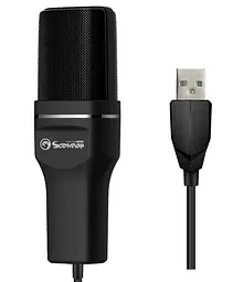 Професійний всеспрямований конденсаторний мікрофон Marvo MIC-03 на штативі USB - мініатюра 5